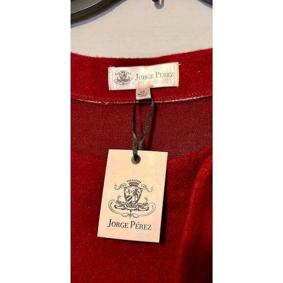 Jorge Perez dark Red Sweater Dress 3X - Picture 2 of 7